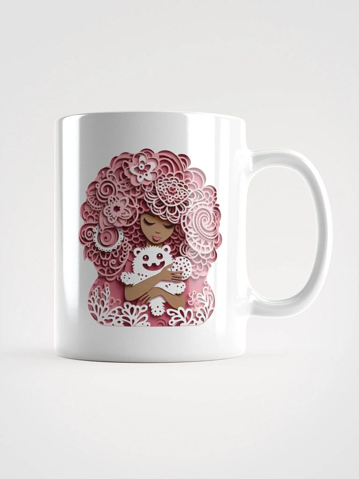 Whimsical Pink Curly Hair Mug product image (1)