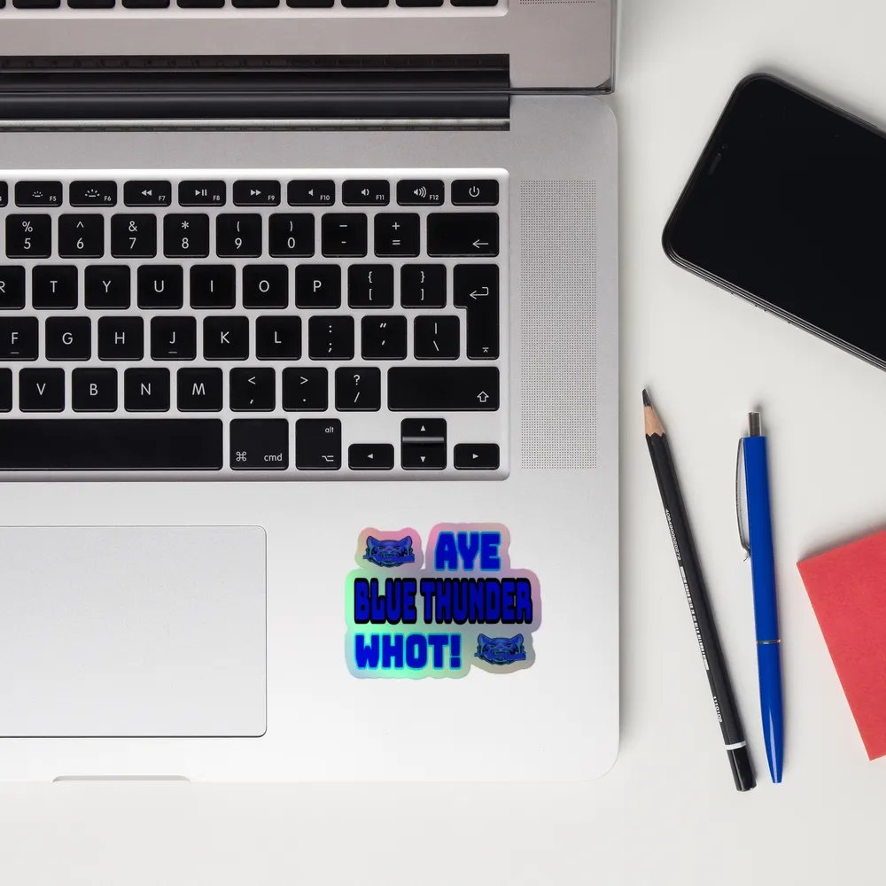 Blue Thunder Holographic Sticker Set product image (12)