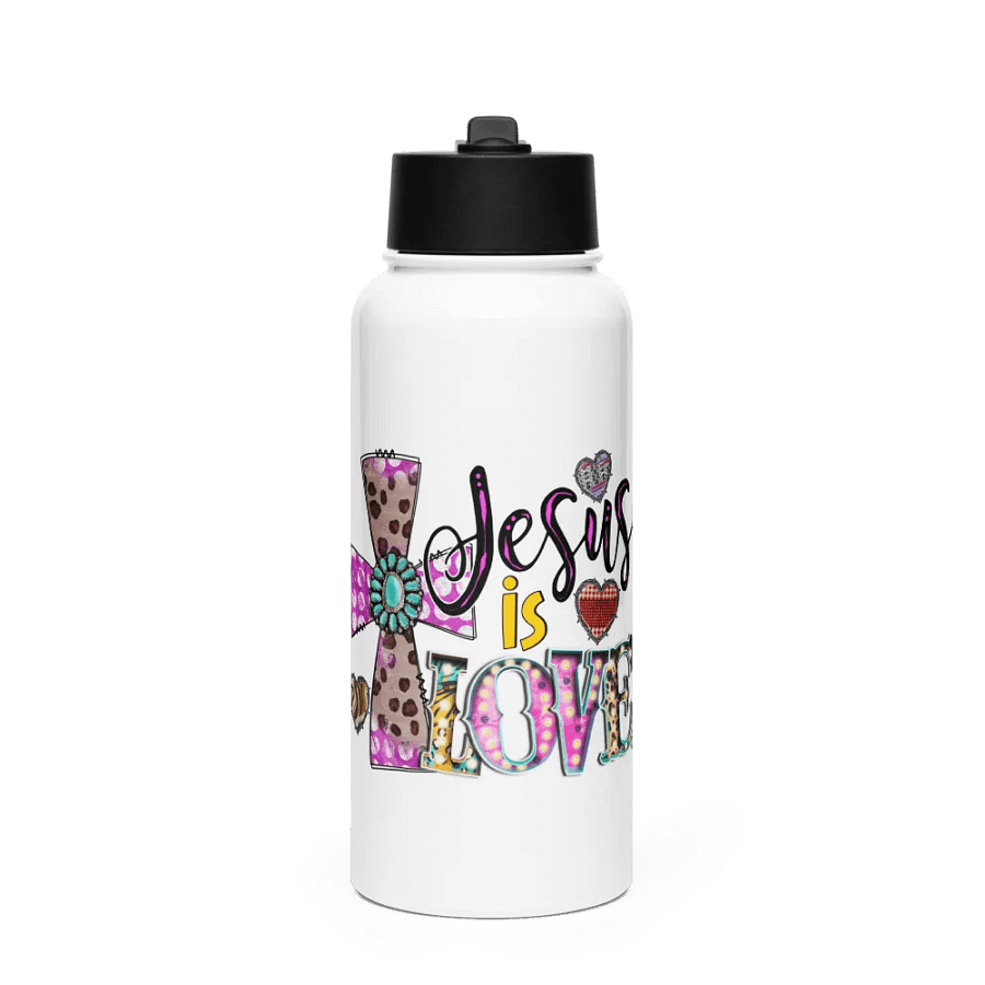 Jesus Is Love - Stainless Steel Sports Water Bottle product image (1)