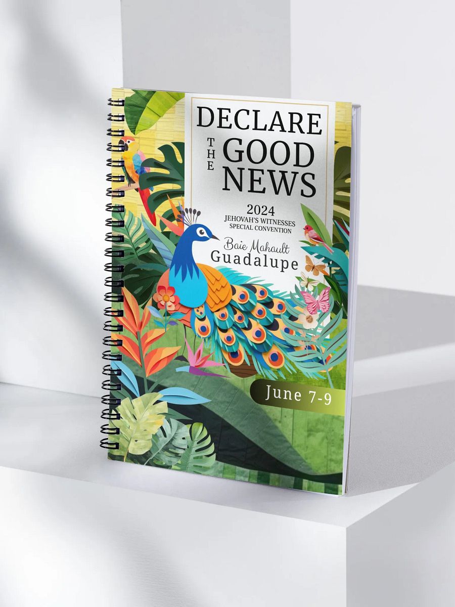 'Declare the Good News' 2024 Jehovah's Witnesses Special Convention | Baie Mahault, Guadalupe Tropical Paradise Spiral Notebook product image (4)
