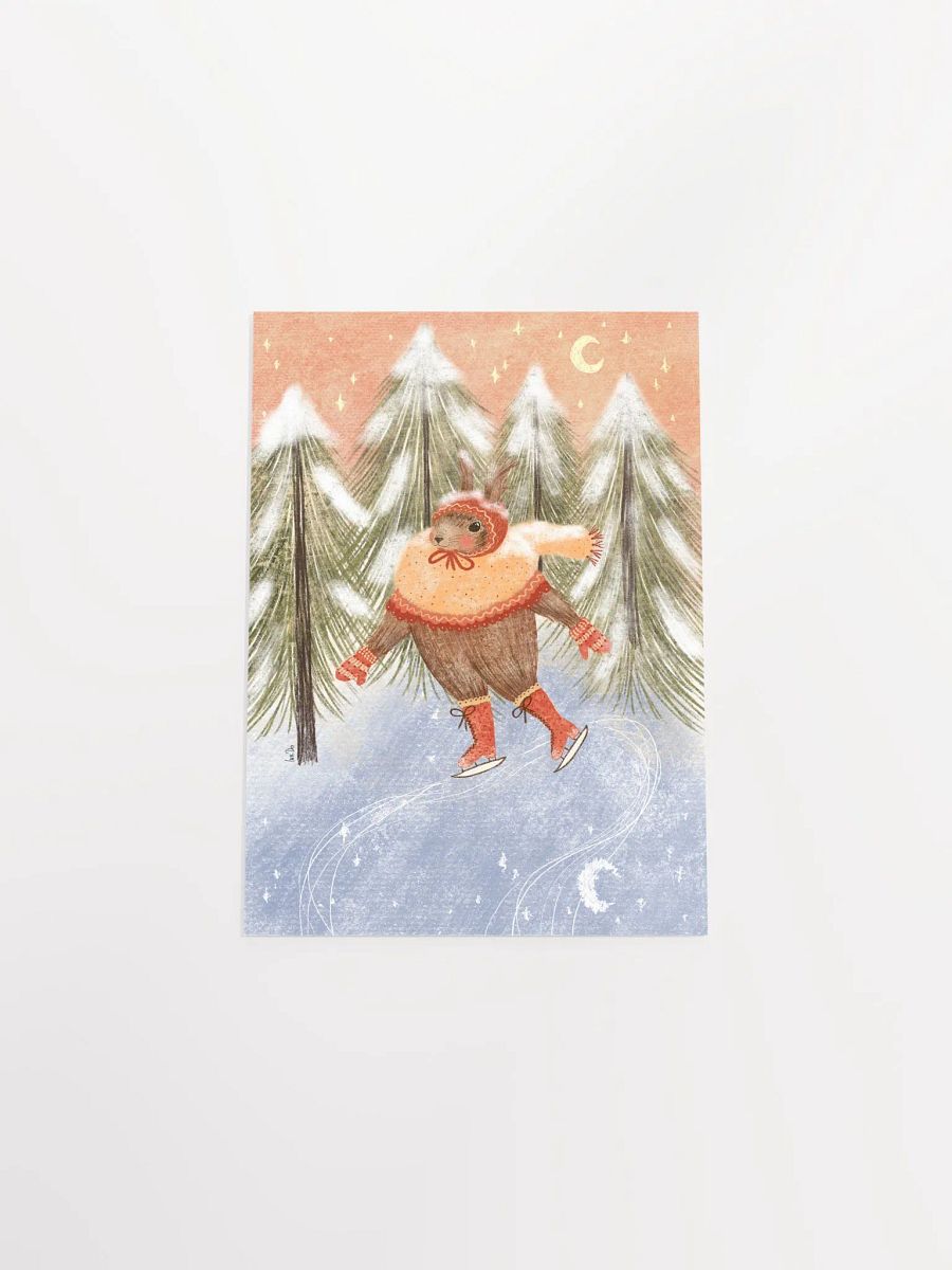 the cute squirrel ice skater product image (4)