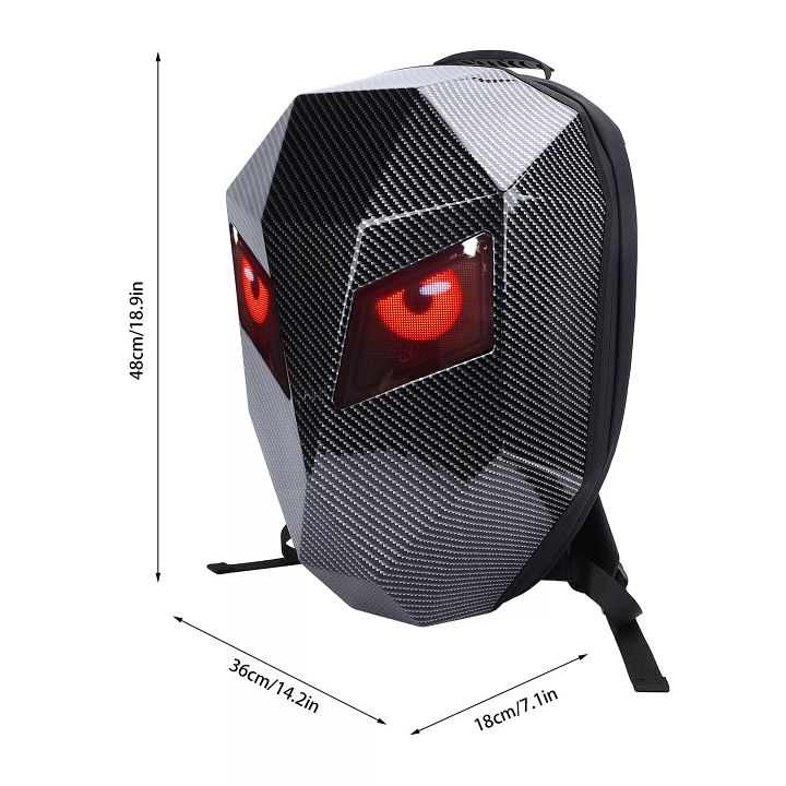 LED Motorcycle Riding Backpack APP Control LED Motorbike Laptop Bag product image (1)