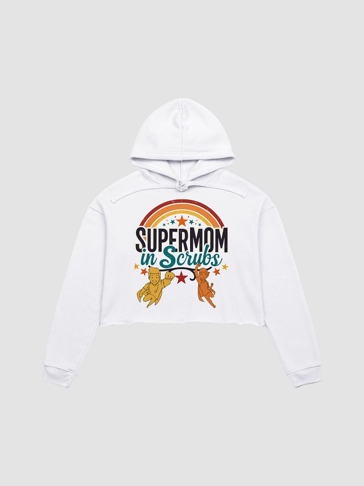 Supermom in Scrubs Retro Crop Hoodie product image (2)