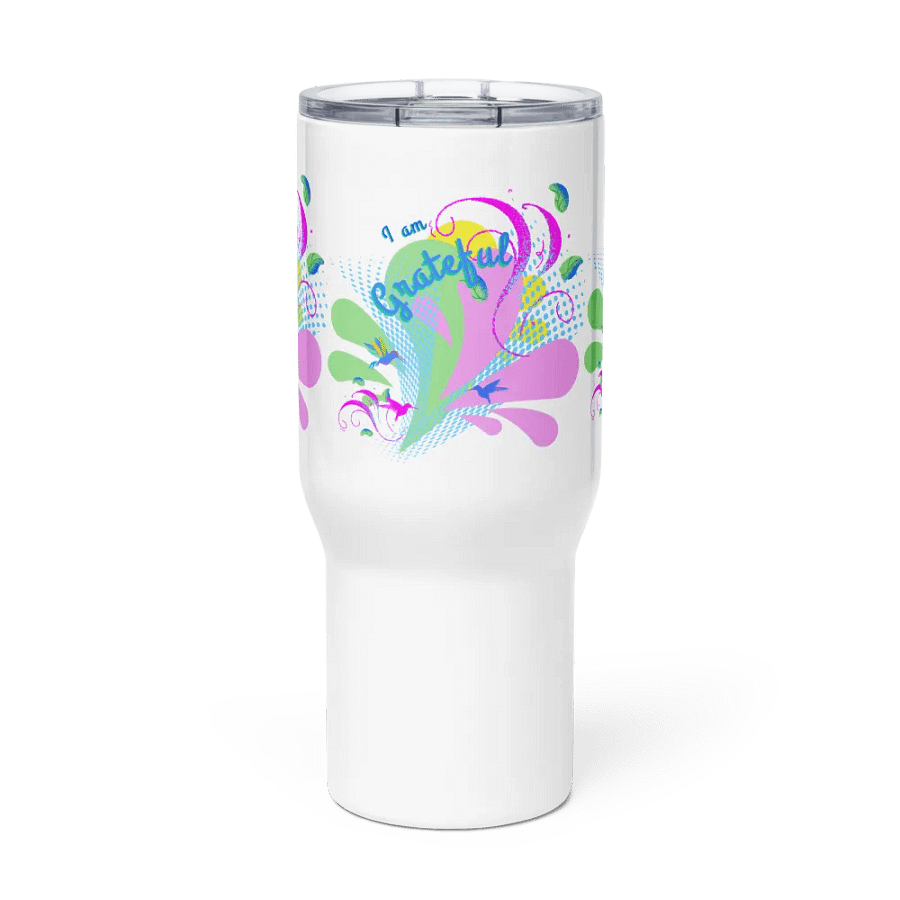 Grateful Floral Travel Mug for moms daughters friends product image (3)