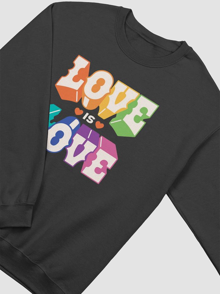 Rainbow Love Crewneck Sweatshirt product image (4)
