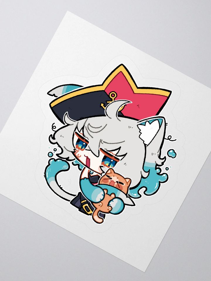 Captain Dandyfloss Kitty Sticker product image (4)