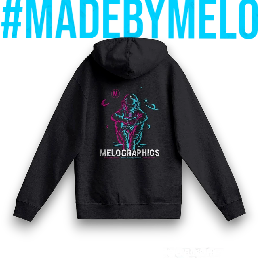 #MeloCrew Vibes: Duotone - Premium Zip Hoodie | #MadeByMELO product image (3)