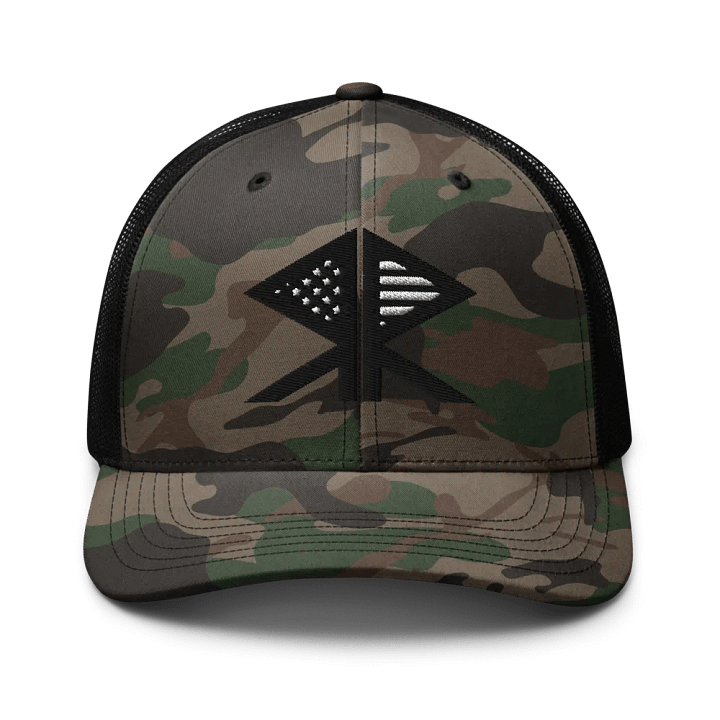RR Black Flag Edition Camo Trucker Hat product image (1)