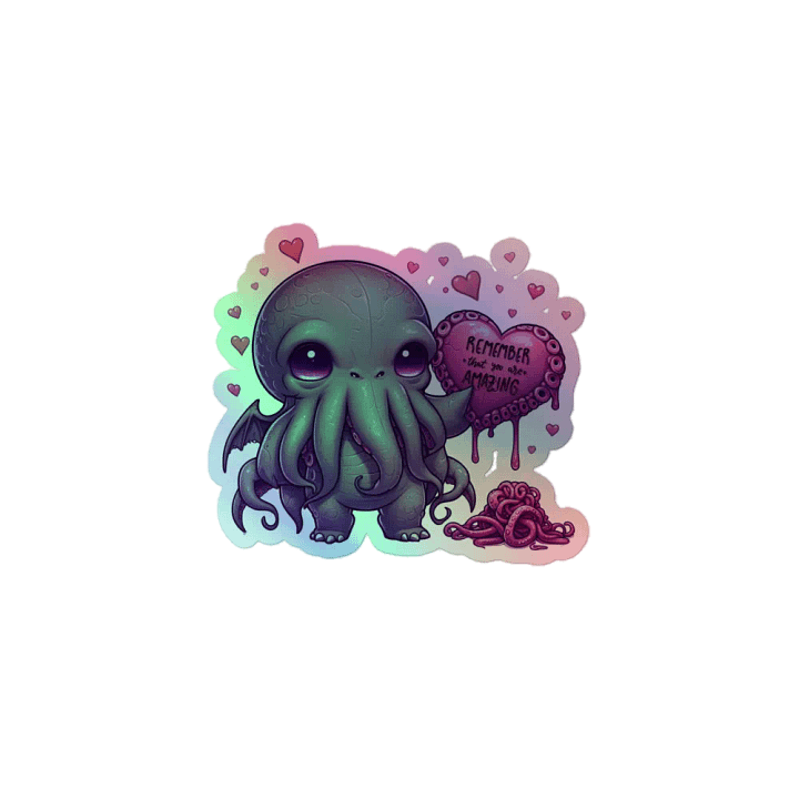 Remember Cthulhu Holographic Sticker product image (1)