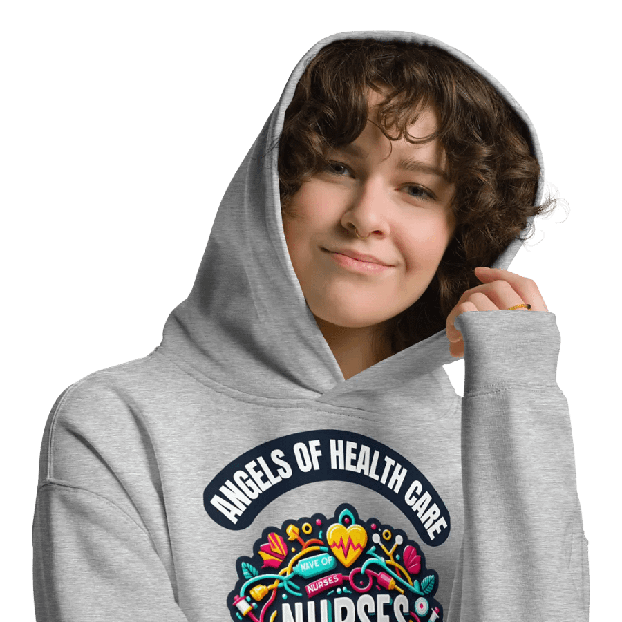 Nurse Tribute Emblem Oversized Hoodie product image (19)