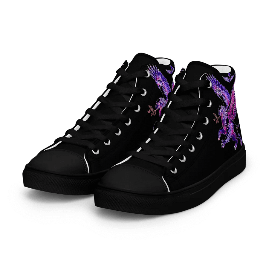 Gripen Flying Magenta//Griffin/Men's High Top Canvas Shoes by Allcolor product image (5)