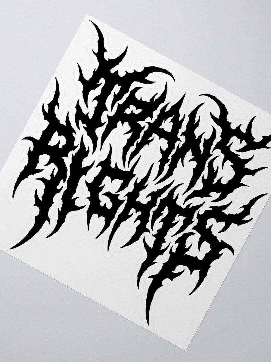 Trans Rights Heavy Metal Sticker product image (2)