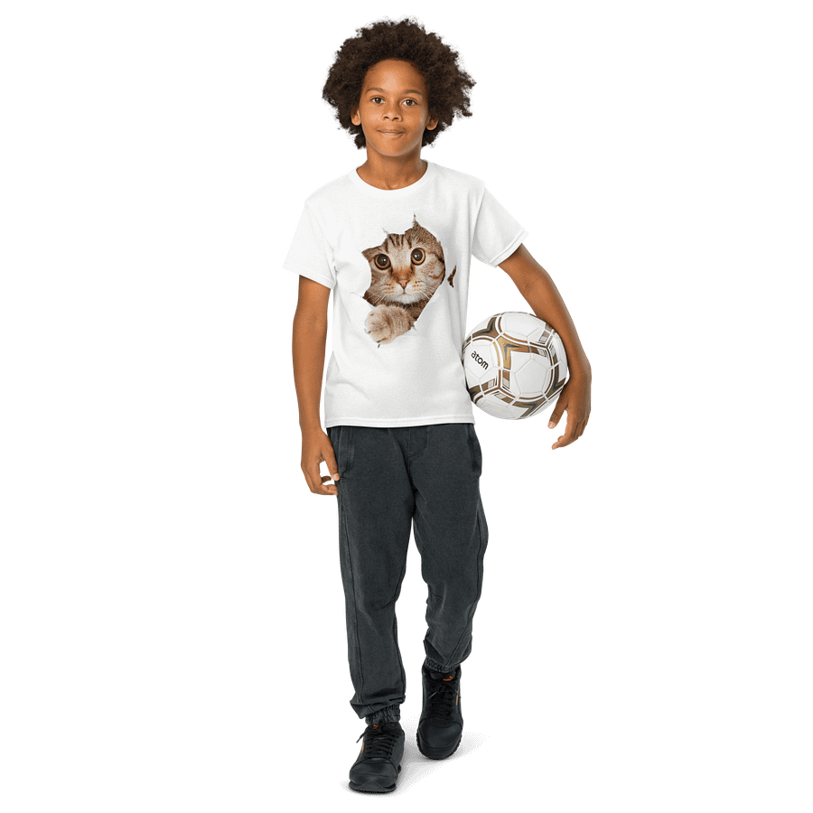 Cat/ QR Code T-Shirt for Kids product image (5)