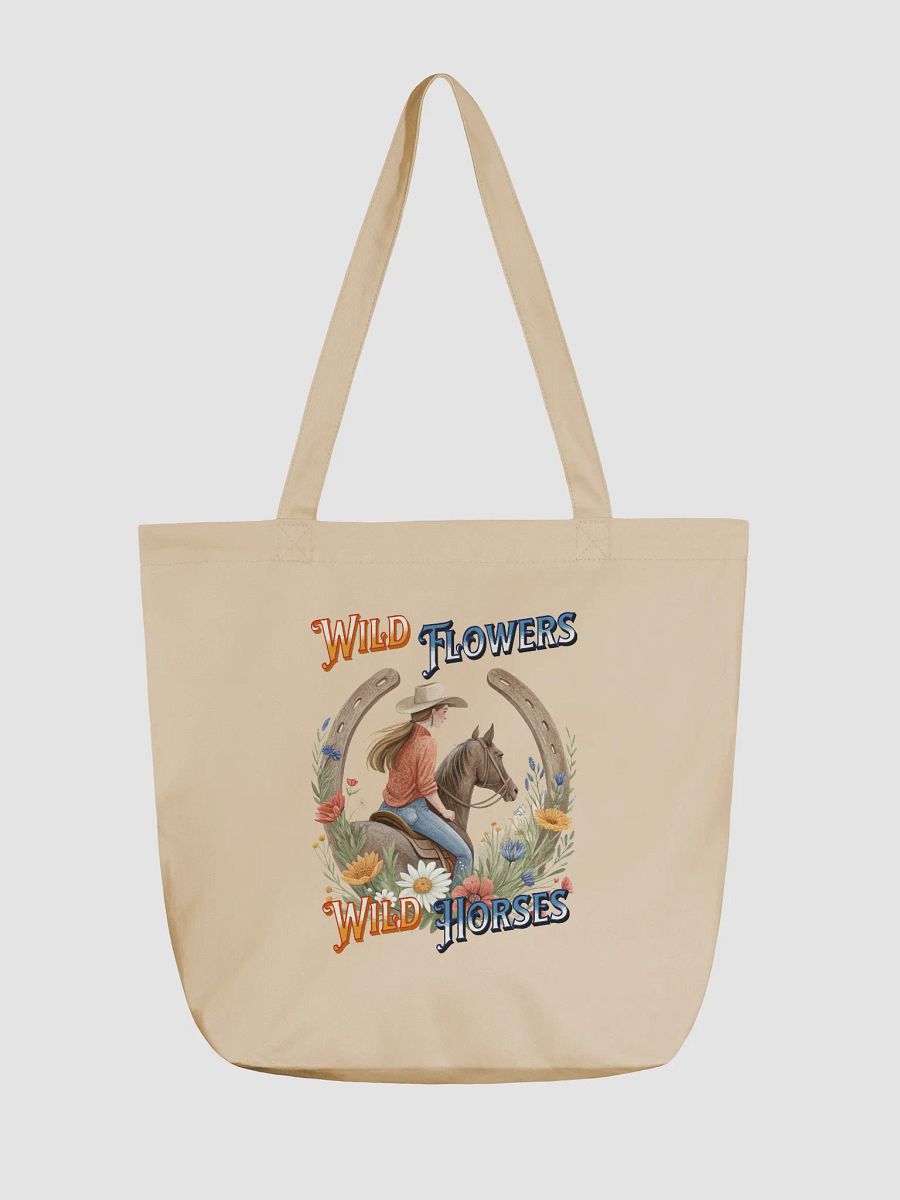 Wild Flowers Wild Horses Cowgirl Eco Tote product image (5)