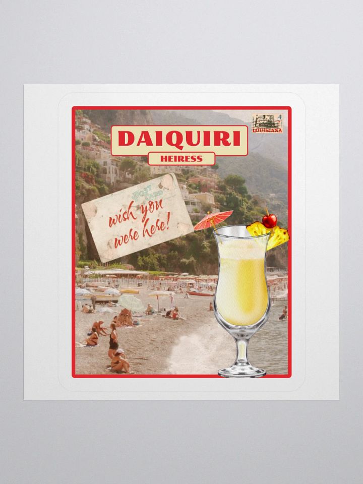 WISH YOU WERE HERE! DAIQUIRI STICKER product image (1)