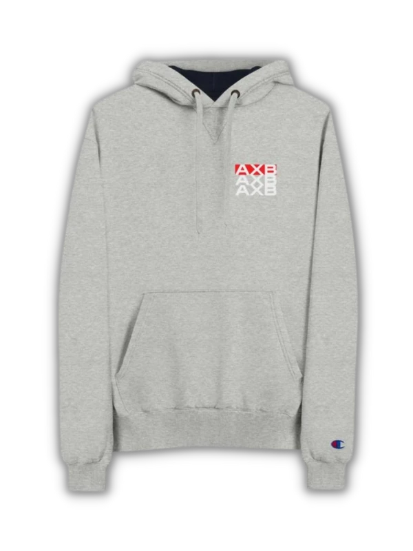 Red AXB Champion Hoodie - Light Steel product image (2)