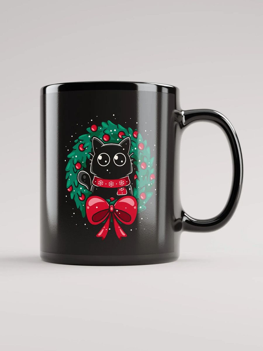 Christmas Cat Wreath Mug product image (1)