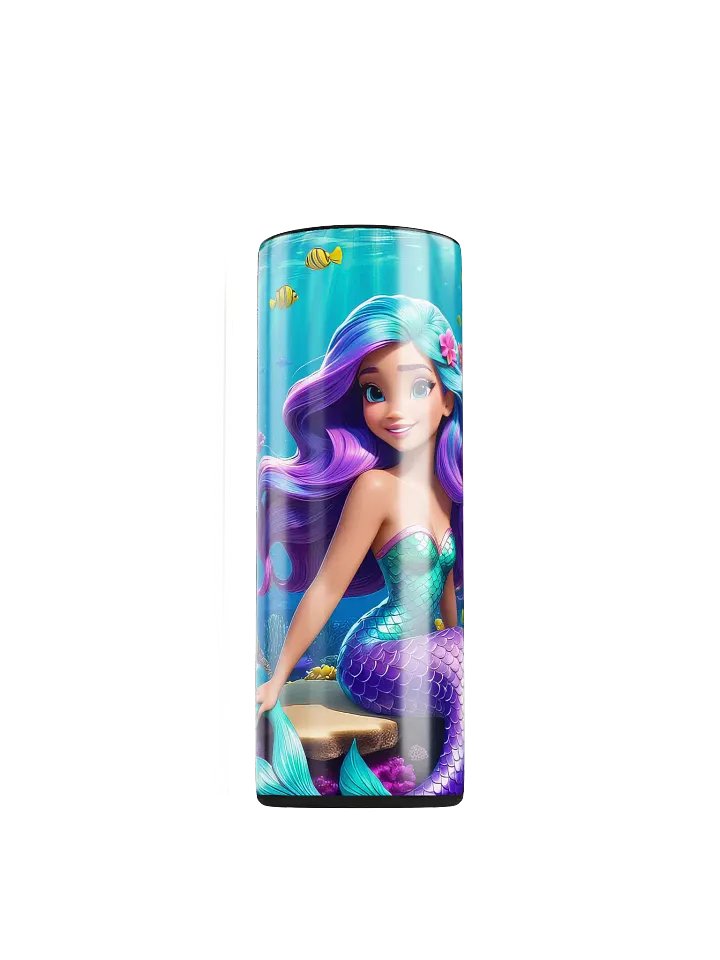 Mermaid Princess 20 oz Skinny Stainless Steel Tumbler - v1 product image (1)