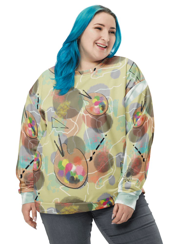 AbstractWear #3 Unisex Art Sweatshirt/Pastels product image (5)