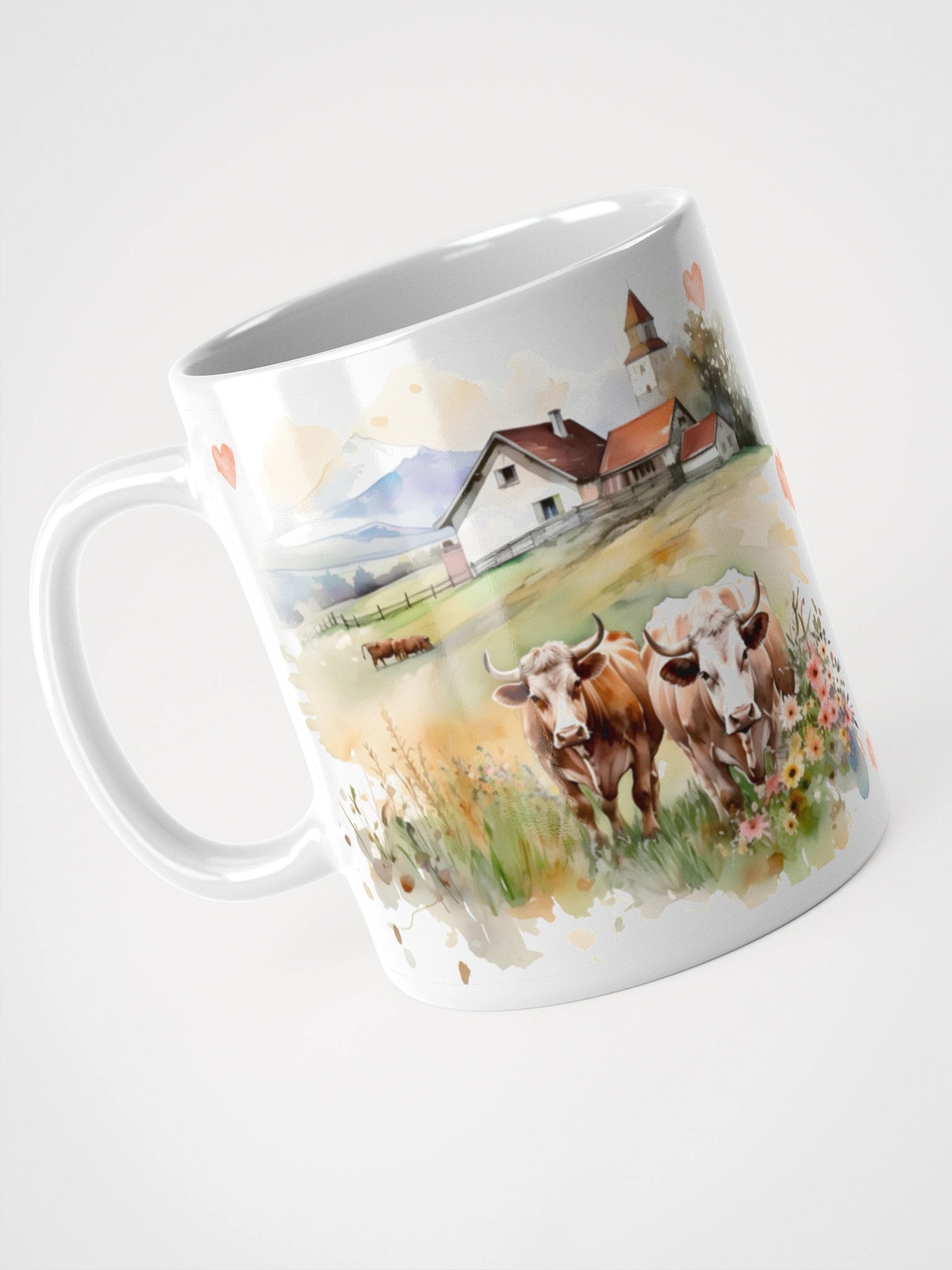 Gentle Giants Cow Watercolor Mug product image (11)