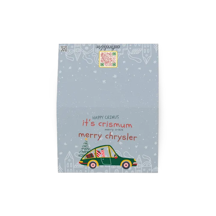 Whimsical Christmas Car Greeting Card product image (4)