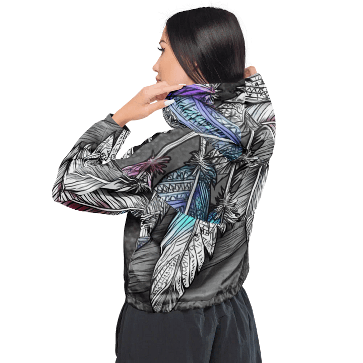 G Feathers, Women's Cropped Windbreaker product image (1)