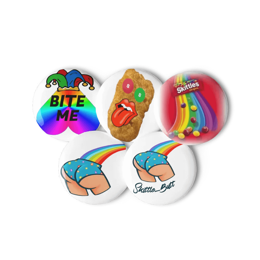 Rainbow Skittle Butt Pin Set product image (11)