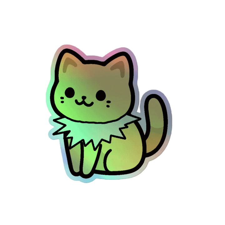 Special Cat Shiny Sitting Sticker product image (2)