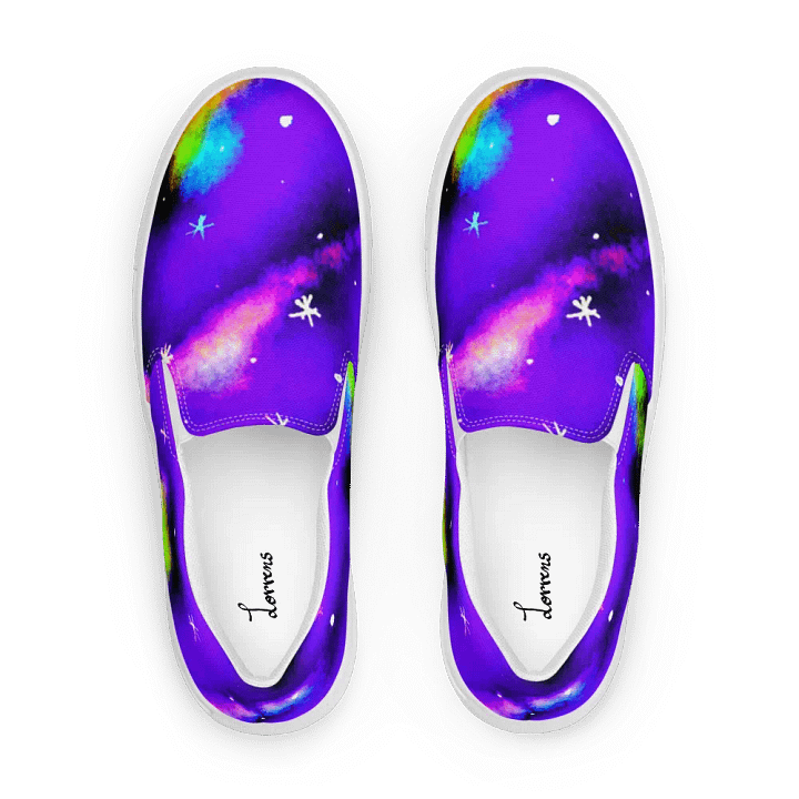 Purple Galaxy Dreams Slip-Ons product image (1)