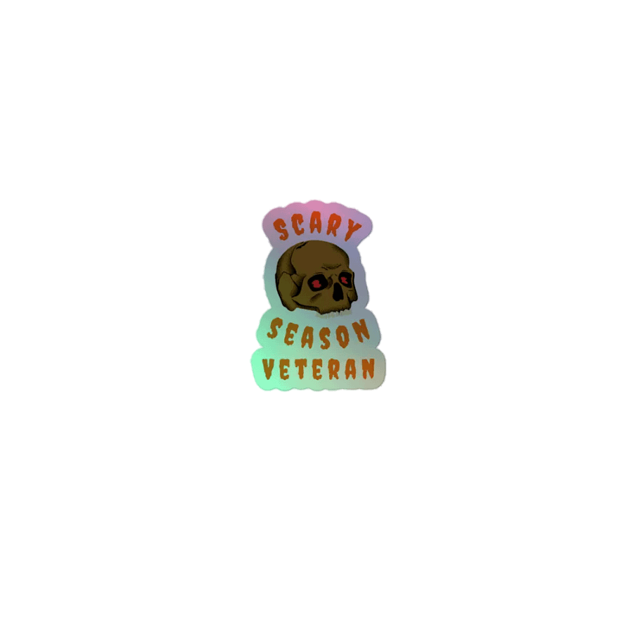 Scary Season Veteran holographic stickers product image (1)