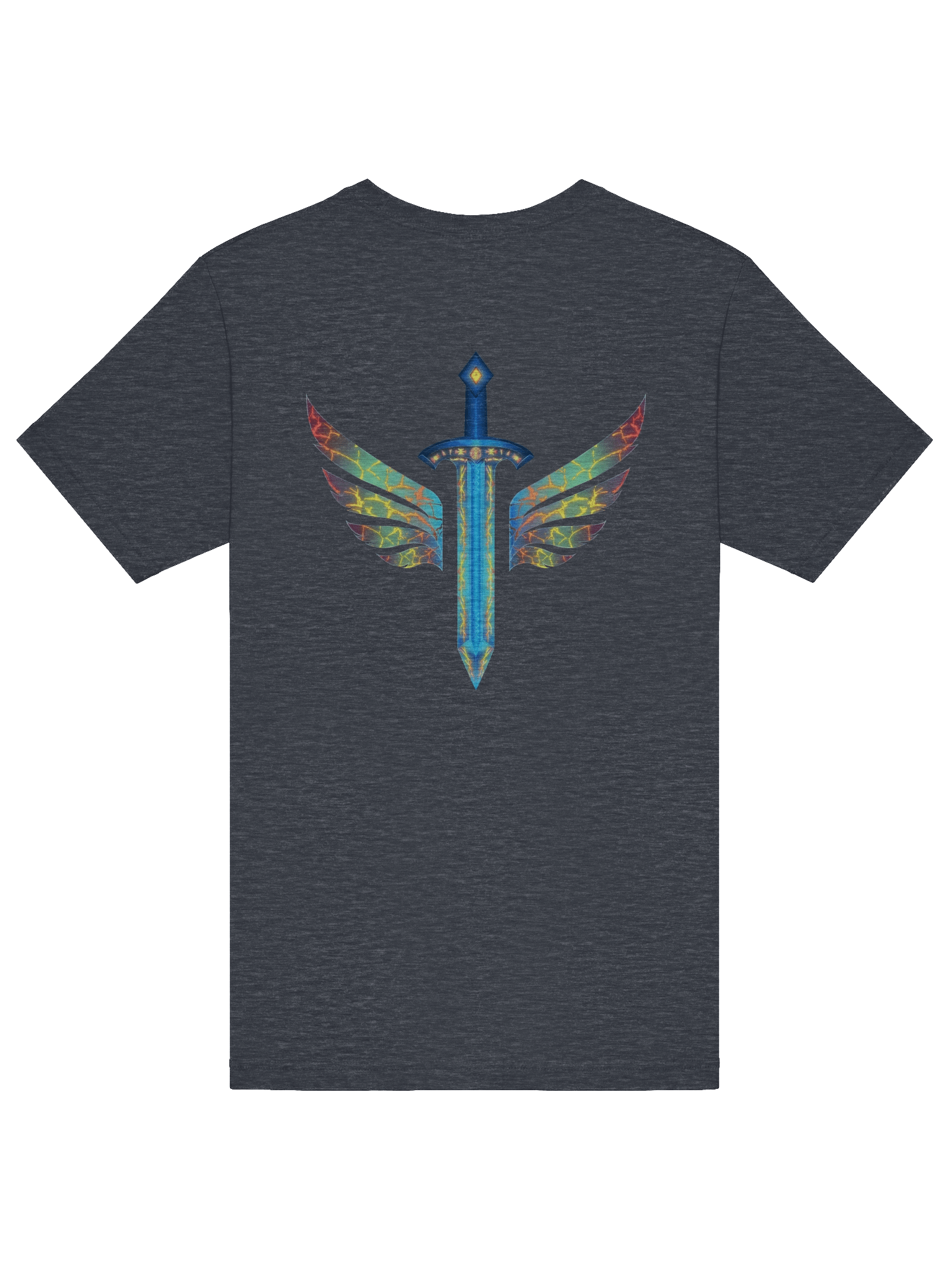 Winged Sword Monochrome T-Shirt product image (41)