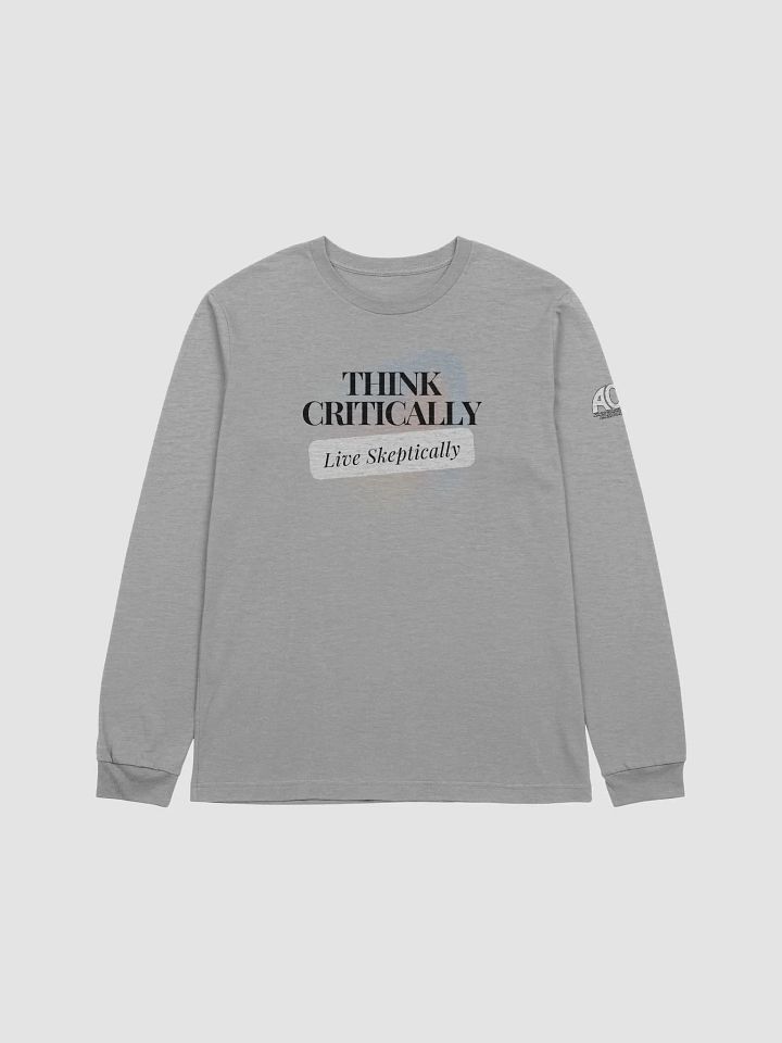 Long Sleeve Tee - Think Critically; Live Skeptically product image (1)