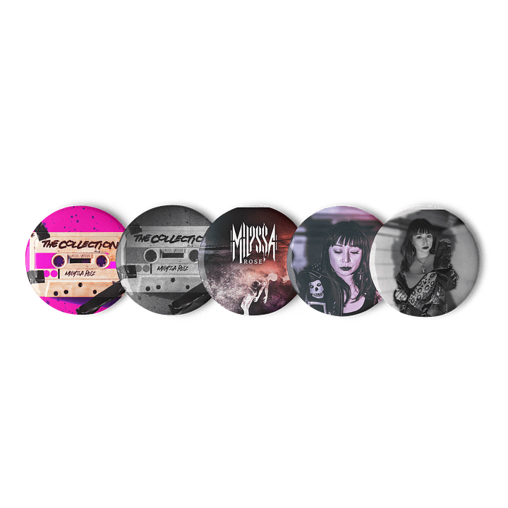 Retro Audio Cassette Pin Button Set product image (1)