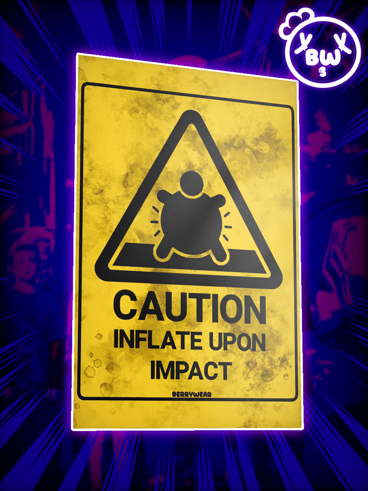 Inflate Caution - Poster product image (1)