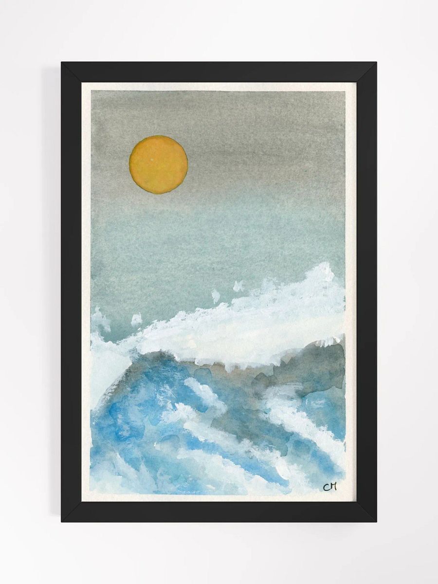 Wave: Watercolor Landscape Framed Poster product image (1)