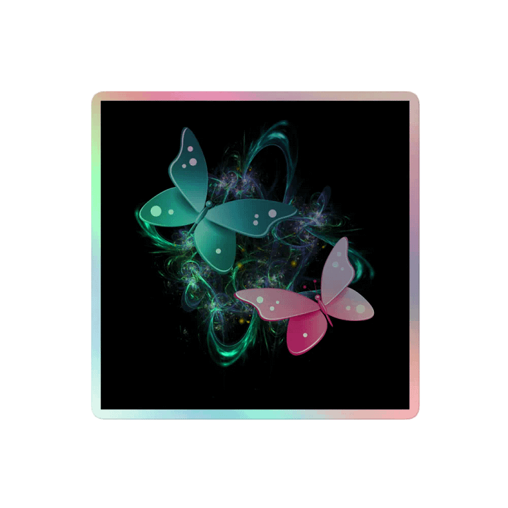 Enchanting Butterfly Holographic Sticker Set product image (2)
