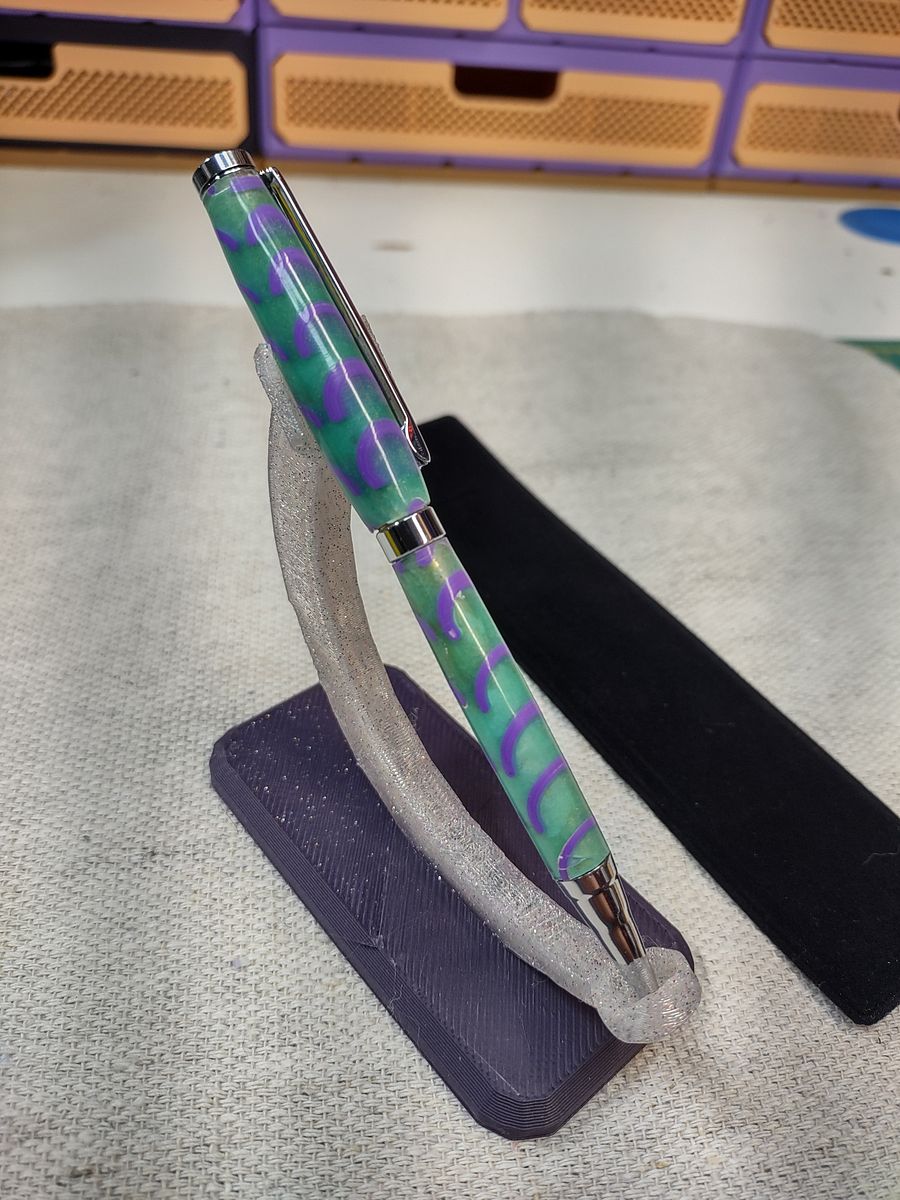 Scratch & Dent – Winged Hybrid Resin & 3D-Printed Pen (Duo Blue-Green & Duo Green-Yellow) - RB-SLA3D4-SD product image (5)