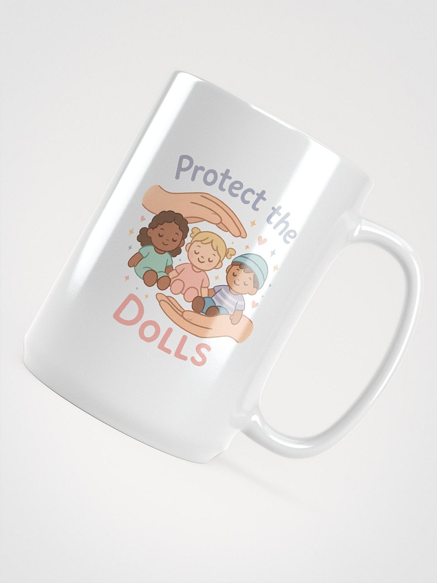 Protect the Dolls Mug – Soft Hand-Drawn Design for Peaceful Living product image (5)