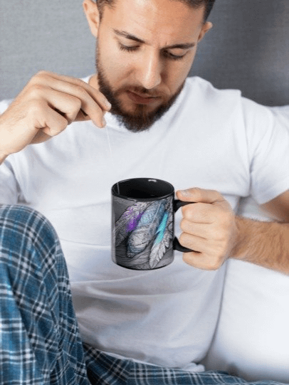 G Feathers, Black Glossy Mug product image (2)