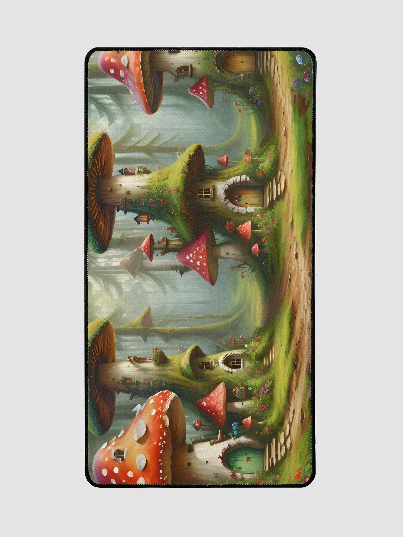 Desk Mat (31.5x15.5 inches) - Colorful Toadstool Village product image (3)