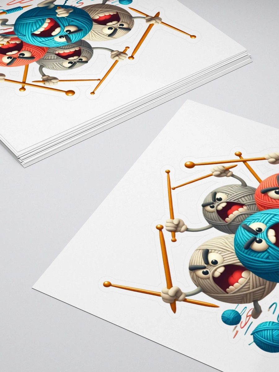 Yarn Raid Kiss Cut Stickers product image (7)