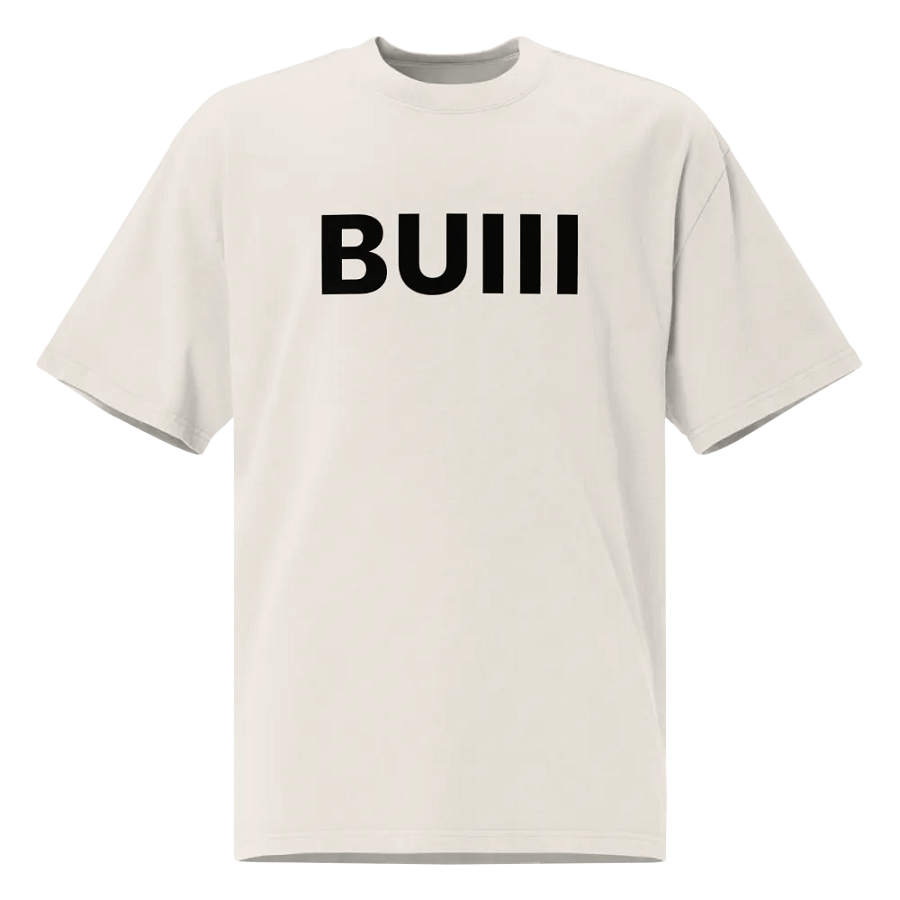 BUIII Originals Logo Premium Oversized T-shirt - Bone product image (1)