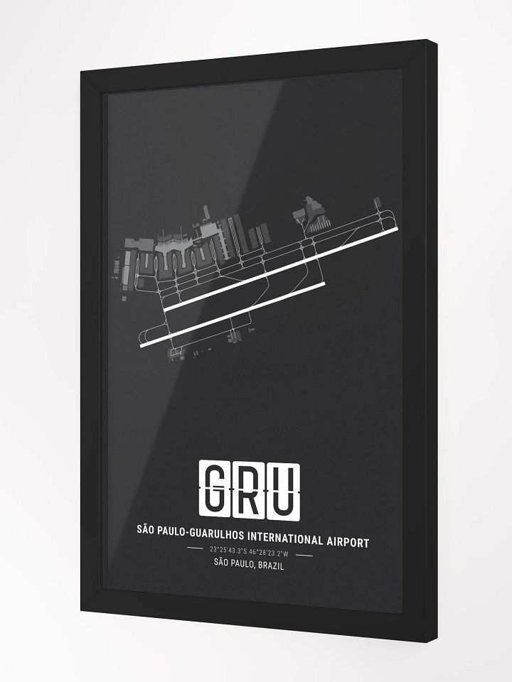 Framed Airport GRU Premium Map On Matt Paper product image (2)
