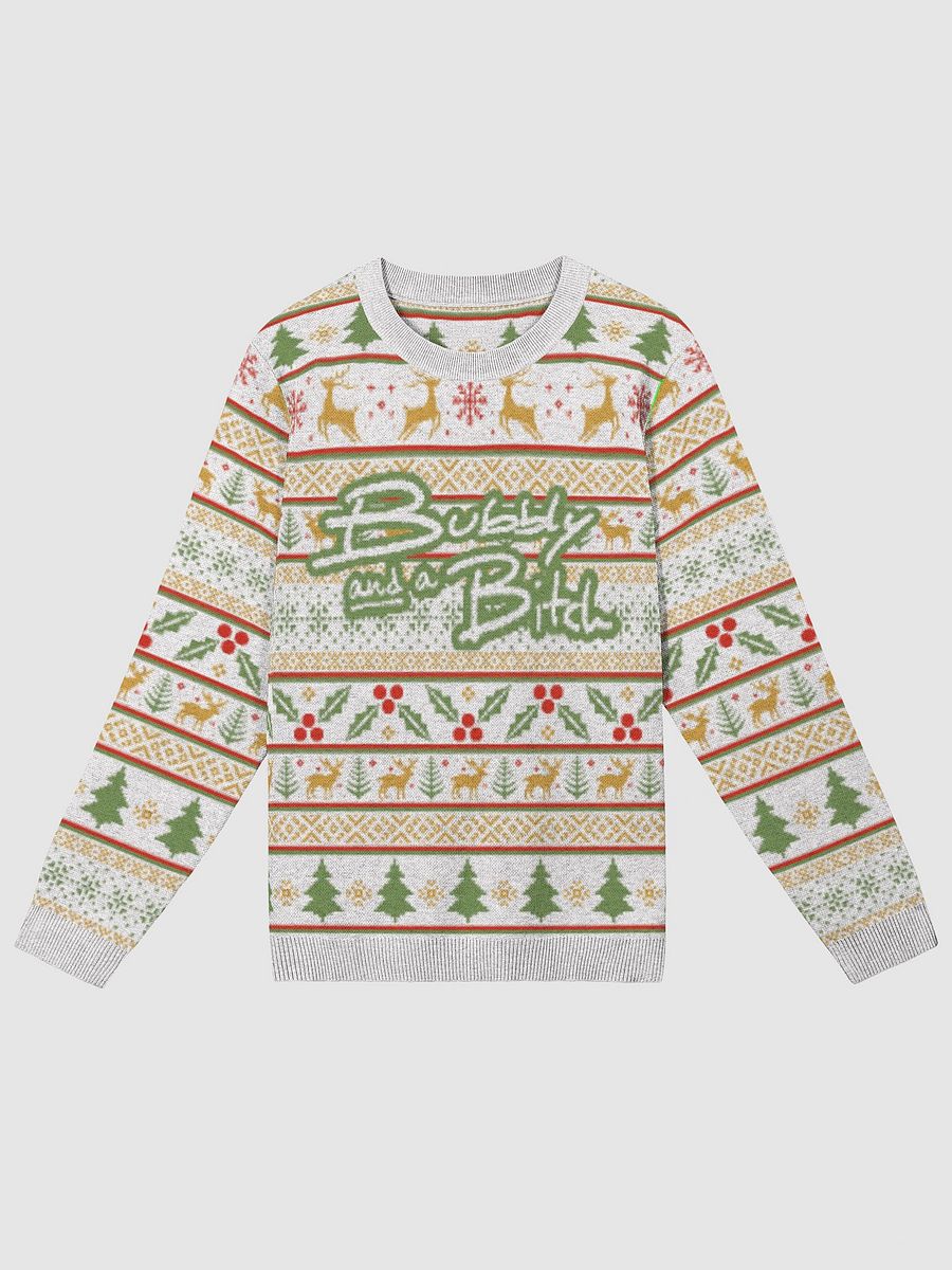 Bubbly and a B*tch (holiday sweater 2) knitwear classic crewneck product image (3)