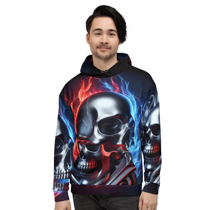 Inferno Reflection - Unisex Skull Hoodie #11 product image (2)