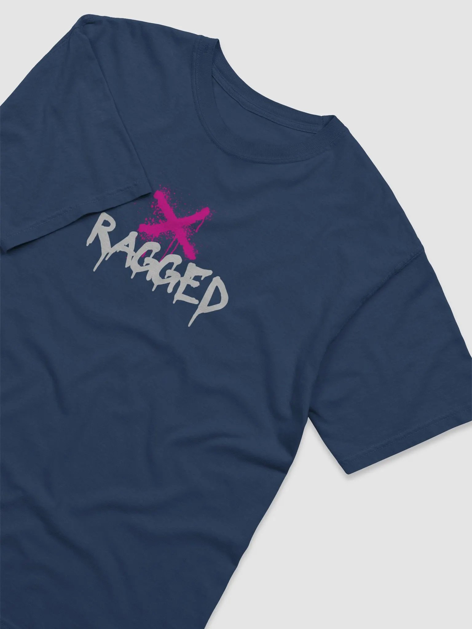 Ragged X Pink, Blue T-Shirt product image (3)