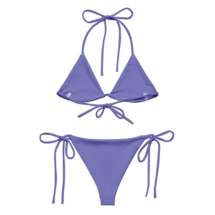 Moody Blue Recycled String Bikini product image (2)