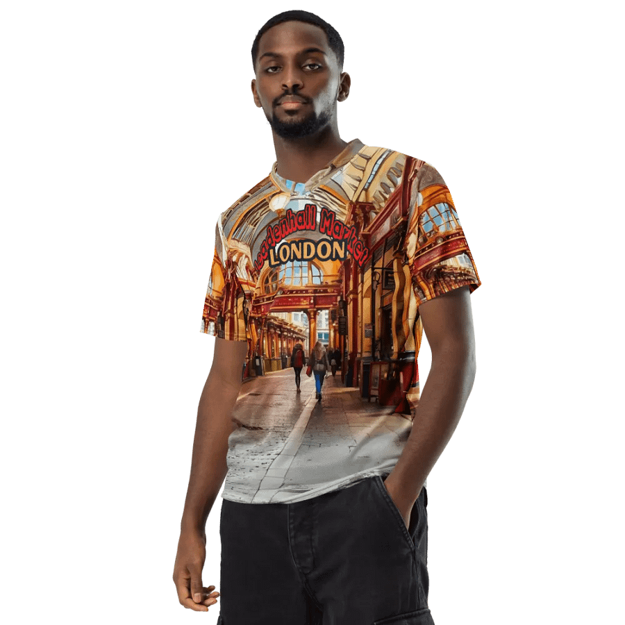Leadenhall Market London All Over Print Jersey Shirt product image (12)