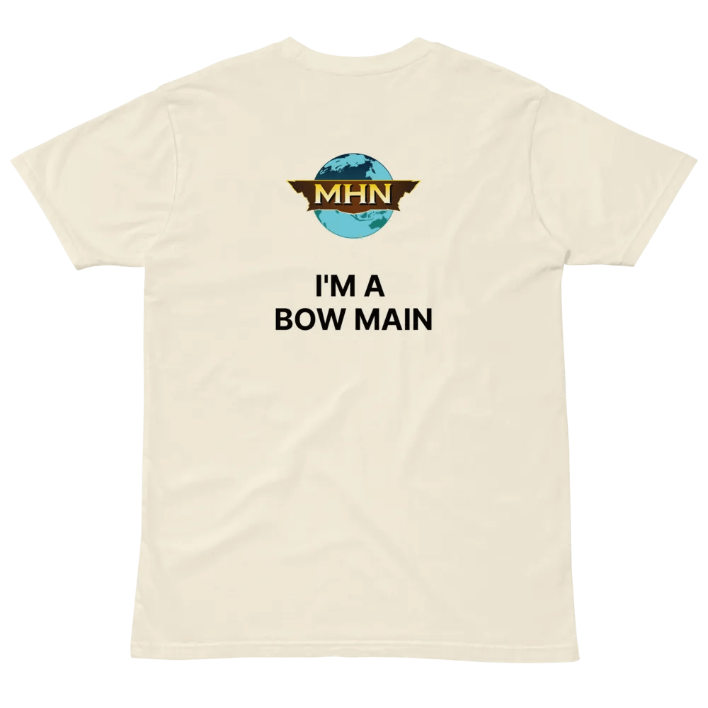 I'm A Bow Main MHN Emblem Unisex T-Shirt White/Natural product image (4)