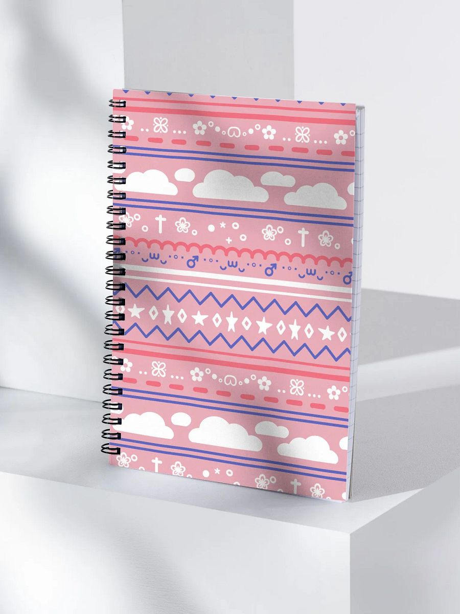 Cloudy Christmas Notebook - Pink product image (4)